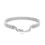 14K Gold Two Row Diamond Cut Bangle