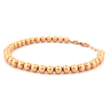 14K Gold Bubble Bead Bracelet