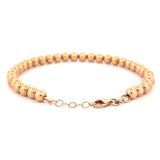 14K Gold Bubble Bead Bracelet