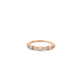 14K Gold Prong Set Station Diamond Band