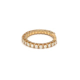 14K Gold Raised Diamond U-Prong Band
