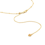 14K Gold Spaced Ball Bolo Necklace