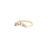 14K Gold Tiara Diamond Ring