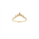 14K Gold Tiara Diamond Ring
