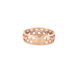 14K Gold Baguette Diamond Zipper Fashion Band