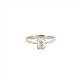 14K Gold 0.80 Carat Radiant Lab Grown Diamond Solitaire Engagement Ring