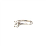 14K Gold 0.80 Carat Radiant Lab Grown Diamond Solitaire Engagement Ring