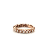 14K Gold Art Deco Braided Layered Diamond Band