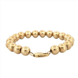 14K Gold Large Bubble Bead Bracelet
