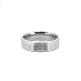 14K Gold Mens Multi Groove Band