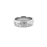 14K Gold Mens 5.9MM Filigree Band