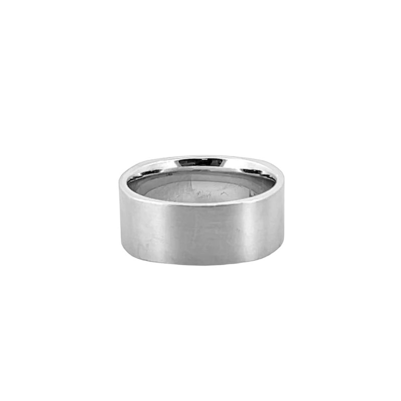 14K Gold Mens Semi Squared Band