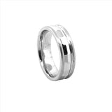 14K Gold Mens Diamond Cut Band