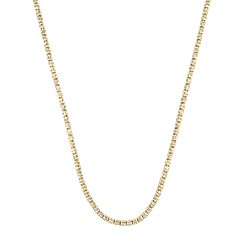 14K Gold Diamond Cut Necklace