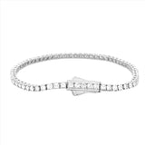 14K Gold 3.00 Carat Lab Grown Tennis Bracelet
