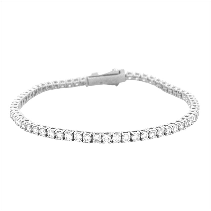 14K Gold Lab Grown Tennis Bracelet