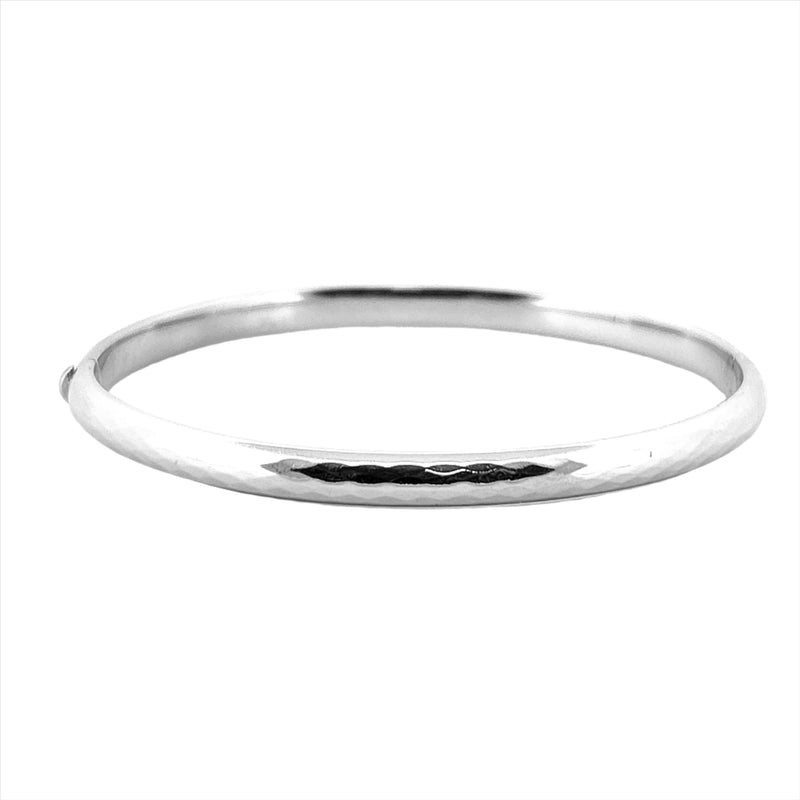 14K Gold 5MM Diamond Cut Bangle