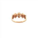 14K Gold Marquise Shape Halo Diamond Wedding Band