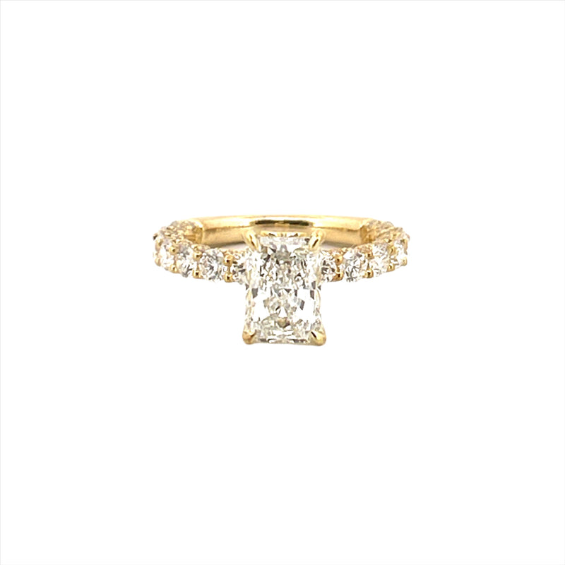 The Giselle Lab Grown Diamond Engagement Ring w/ 2.00 Carat Lab Grown Radiant Center Stone