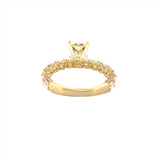 The Giselle Lab Grown Diamond Engagement Ring w/ 2.00 Carat Lab Grown Radiant Center Stone