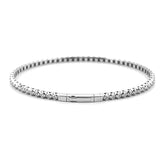 14K Gold Diamond Cut Eternity Diamond Bangle