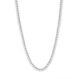 14K Gold Round Spaced Lab Grown Diamond Bezel Necklace
