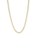 14K Gold Round Spaced Lab Grown Diamond Bezel Necklace