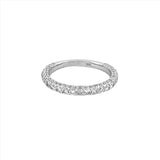 14K Gold 3D 2.5MM Diamond 3/4 Band