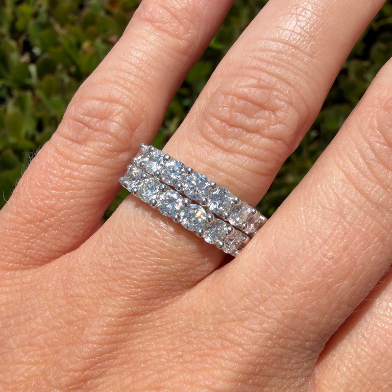14K Gold Natural Double U Prong Band