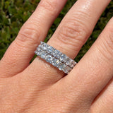 14K Gold Natural Double U Prong Band