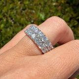 14K Gold Natural Double U Prong Band