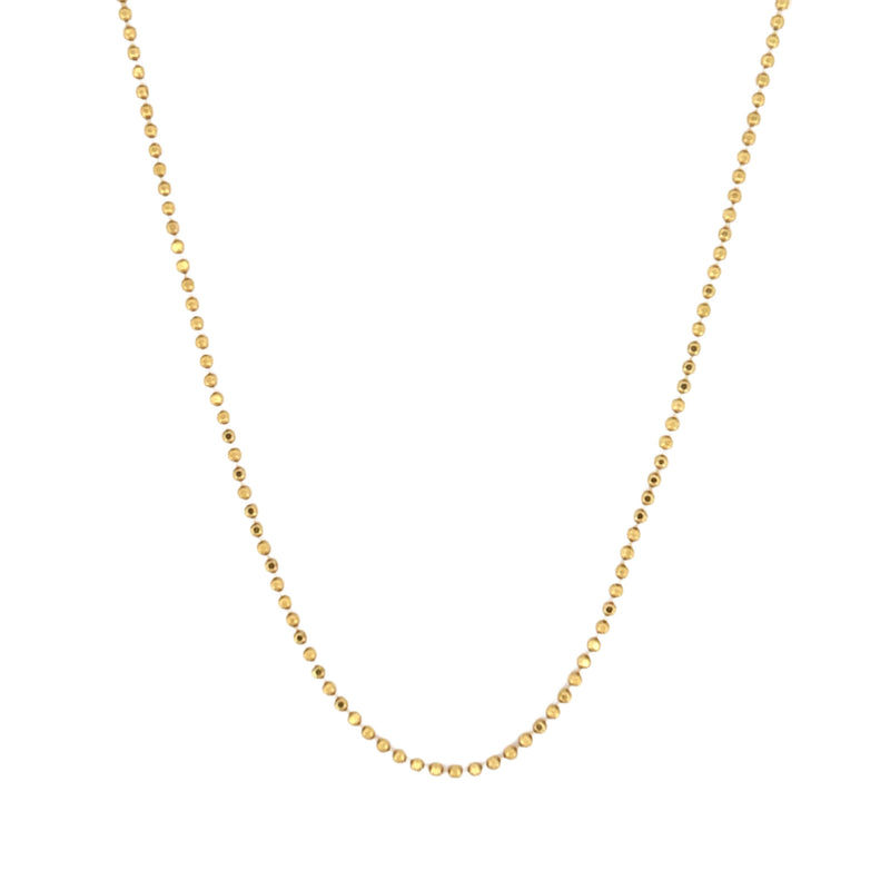 14K Gold Ball Chain Necklace