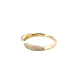 14K Gold Open 3D Claw Diamond Band
