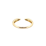 14K Gold Open 3D Claw Diamond Band