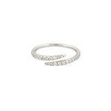 14K Gold 1.5MM Open Wrapped Diamond Band