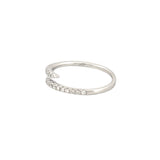 14K Gold 1.5MM Open Wrapped Diamond Band
