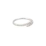 14K Gold 1.5MM Open Wrapped Diamond Band