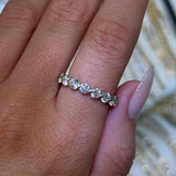 14K Gold 3.5MM Single Prong Diamond Band