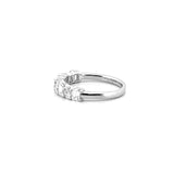 14K Gold Emerald and Pear Diamond Fashion Band