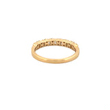 14K Gold Baguette and Duo Round Diamond Fashion Band