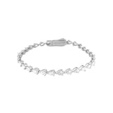 14K Gold Sideways Pear Lab Grown Diamond Tennis Bracelet