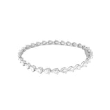14K Gold Sideways Pear Lab Grown Diamond Tennis Bracelet