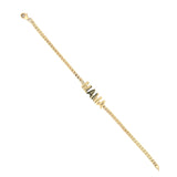 14K Gold MAMA Cuban Bracelet