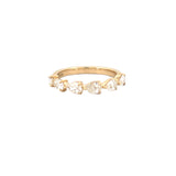 14K Gold Pear Shape 3MM Diamond Band