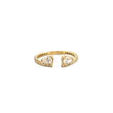 14K Gold "Perfect Match" Open Wedding Band