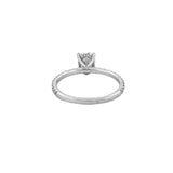 14K Gold 0.50 Carat Natural Oval Diamond Engagement Ring
