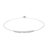 14K Gold Diamond Bezel Bolo Chain Bracelet