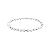 14K Gold 3.6MM Diamond Cut Ball Bracelet