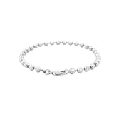 14K Gold 3.6MM Diamond Cut Ball Bracelet