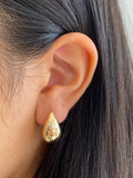 14K Gold Tear Drop Earrings